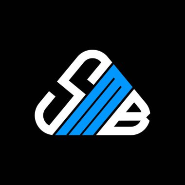 SMB harfi logo yaratıcı tasarımı vektör grafik, SMB basit ve modern logo.
