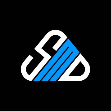 SMD harf logosu tasarımı vektör grafik, SMD basit ve modern logo.