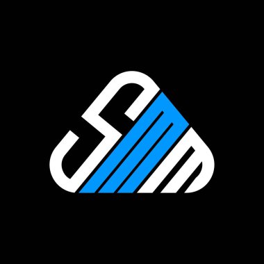 SMM harf logosu yaratıcı tasarım vektör grafik, SMM basit ve modern logo.