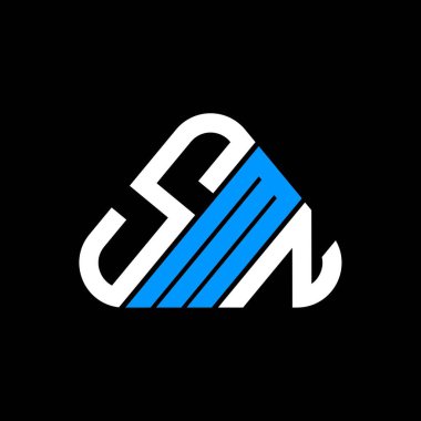 SMN harf logosu yaratıcı tasarımı vektör grafik, SMN basit ve modern logo.