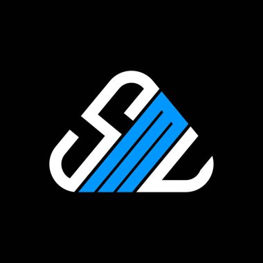 SMU harf logosu yaratıcı tasarımı vektör grafik, SMU basit ve modern logo.