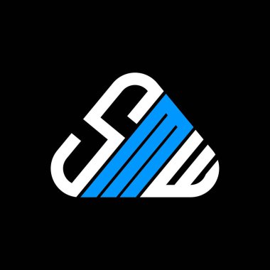 SMW harf logosu yaratıcı tasarım vektör grafik, SMW basit ve modern logo.