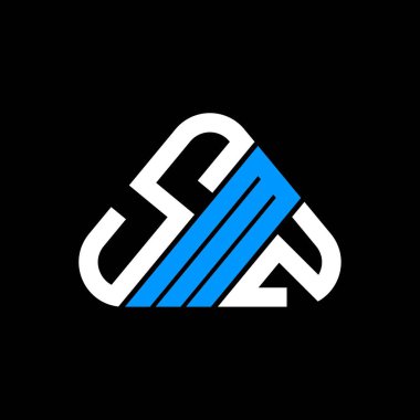 SMZ harf logosu yaratıcı tasarımı vektör grafik, SMZ basit ve modern logo.