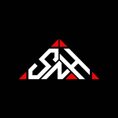 SNH harfi logo yaratıcı tasarımı vektör grafik, SNH basit ve modern logo.