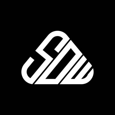 SOW harf logosu tasarımı vektör grafik, SOW basit ve modern logo.