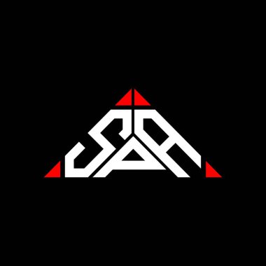 SPA harfli yaratıcı logo vektör grafikli, basit ve modern logolu SPA.