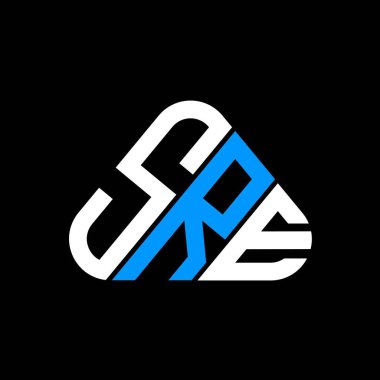 SRE harf logo yaratıcı tasarımı vektör grafik, SRE basit ve modern logo.