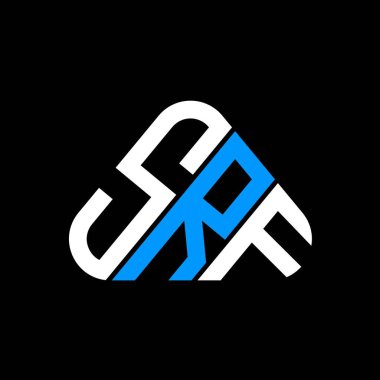 SRF harf logosu tasarımı vektör grafik, SRF basit ve modern logo.
