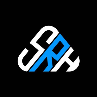 SRH harfi logo yaratıcı tasarımı vektör grafik, SRH basit ve modern logo.