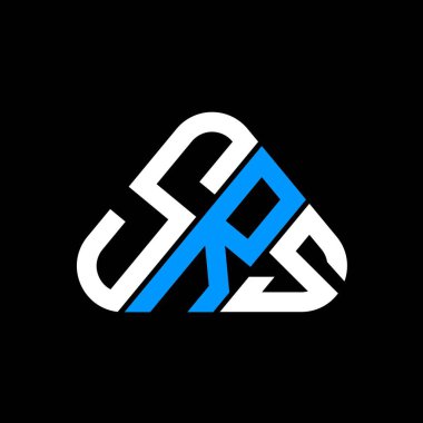 SRS harfli yaratıcı logo vektör grafiği, SRS basit ve modern logosu.