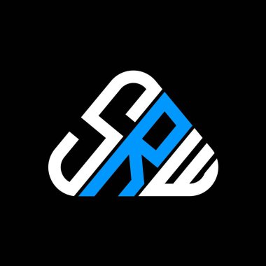 SRW harf logosu tasarımı vektör grafik, SRW basit ve modern logo.