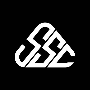 SSC harf logosu yaratıcı tasarımı vektör grafik, SSC basit ve modern logo.