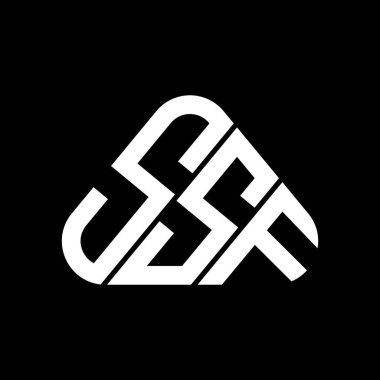 SSF harf logosu yaratıcı tasarımı vektör grafik, SSF basit ve modern logo.