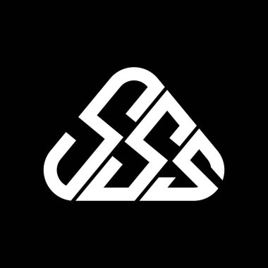 SSS harf logosu tasarımı vektör grafik, SSS basit ve modern logo.