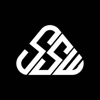 SSW harf logosu yaratıcı tasarımı vektör grafik, SSW basit ve modern logo.