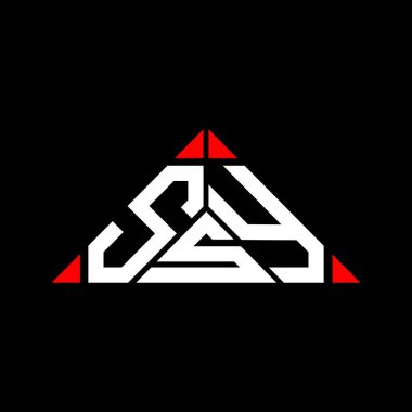 SSY harf logosu yaratıcı tasarımı vektör grafik, SSY basit ve modern logo.