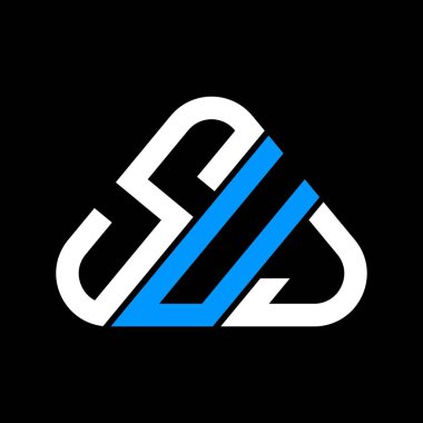 SUJ harf logosu tasarımı vektör grafik, SUJ basit ve modern logo.