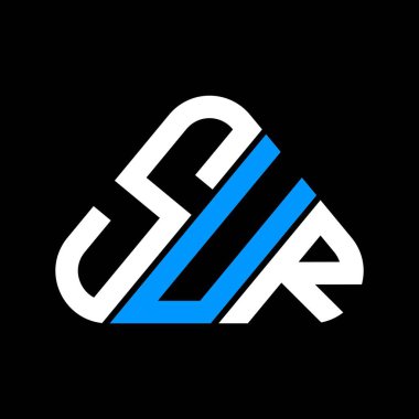 SUR harf logosu tasarımı vektör grafik, SUR basit ve modern logo.