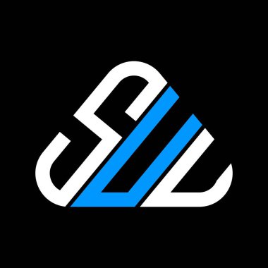 SUU harf logosu tasarımı vektör grafik, SUU basit ve modern logo.