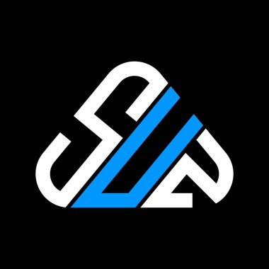SUZ harf logosu tasarımı vektör grafik, SUZ basit ve modern logo.