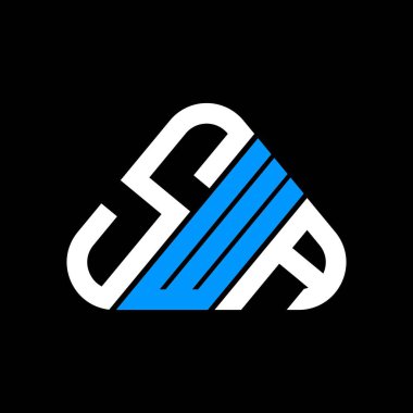 SWA harfli yaratıcı logo vektör grafikli, SWA basit ve modern logolu.