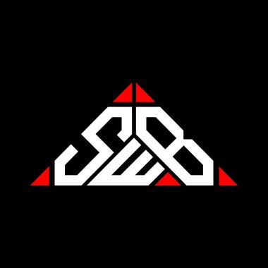 SvB harf logosu tasarımı vektör grafik, SWB basit ve modern logo.