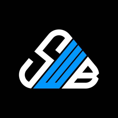 SvB harf logosu tasarımı vektör grafik, SWB basit ve modern logo.
