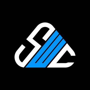 SWC harfli yaratıcı logo vektör grafikli, SWC basit ve modern logolu..