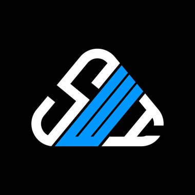 SWI harfi yaratıcı logo tasarımı vektör grafik, SWI basit ve modern logo.