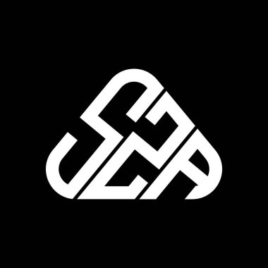 SZA harf logosu tasarımı vektör grafik, SZA basit ve modern logo.