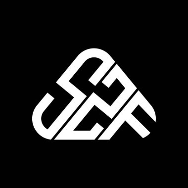 SZF harf logosu tasarımı vektör grafik, SZF basit ve modern logo.