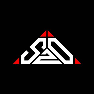 SZO harfi logo yaratıcı tasarımı vektör grafik, SZO basit ve modern logo.