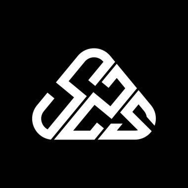 SZS harf logosu yaratıcı tasarımı vektör grafik, SZS basit ve modern logo.
