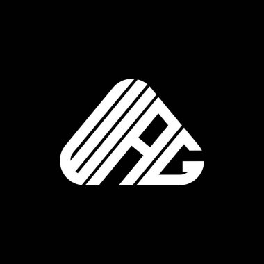 WAG letter logo creative design with vector graphic, WAG simple and modern logo.