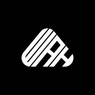 WAH letter logo creative design with vector graphic, WAH simple and modern logo.