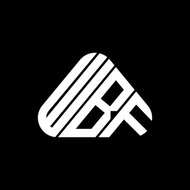 WBF letter logo creative design with vector graphic, WBF simple and modern logo.