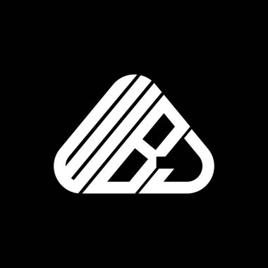 WBJ letter logo creative design with vector graphic, WBJ simple and modern logo.