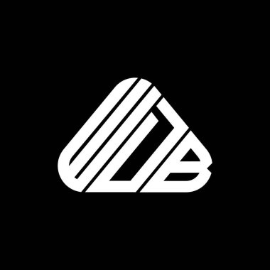 WDB letter logo creative design with vector graphic, WDB simple and modern logo.