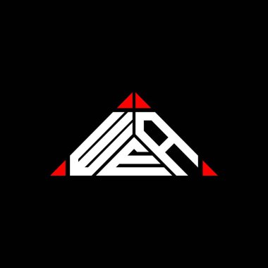 WEA letter logo creative design with vector graphic, WEA simple and modern logo.