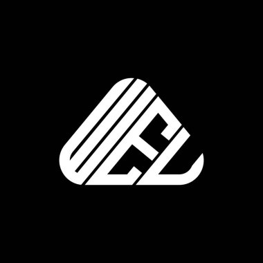 WEU letter logo creative design with vector graphic, WEU simple and modern logo.