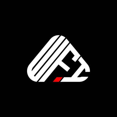 WFI letter logo creative design with vector graphic, WFI simple and modern logo.