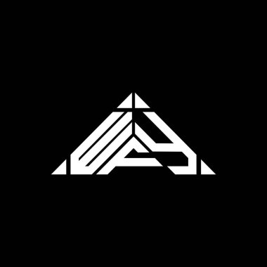 WFY letter logo creative design with vector graphic, WFY simple and modern logo.