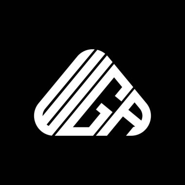 WGA letter logo creative design with vector graphic, WGA simple and modern logo.