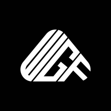 WGF letter logo creative design with vector graphic, WGF simple and modern logo.