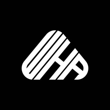 WHA letter logo creative design with vector graphic, WHA simple and modern logo.