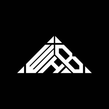 WHB letter logo creative design with vector graphic, WHB simple and modern logo.