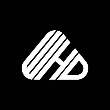 WHD letter logo creative design with vector graphic, WHD simple and modern logo.