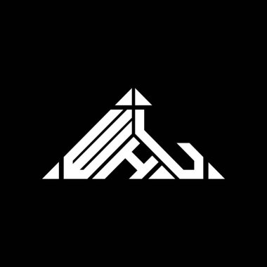 WHL letter logo creative design with vector graphic, WHL simple and modern logo.