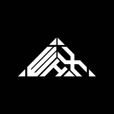 WHX letter logo creative design with vector graphic, WHX simple and modern logo.