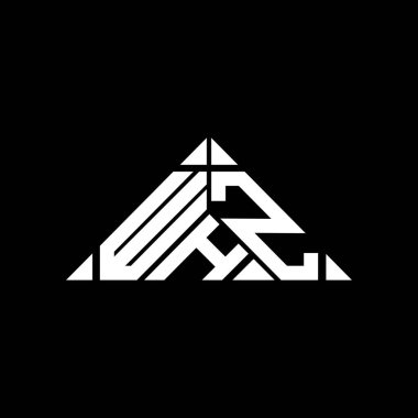 WHZ letter logo creative design with vector graphic, WHZ simple and modern logo.